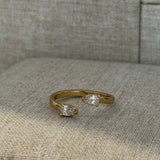 Anillo Doble Circonia