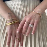 Anillo Doble Circonia