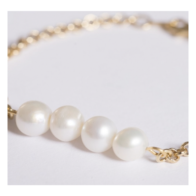 Pulsera Cuatro Perlas - Lia Marant