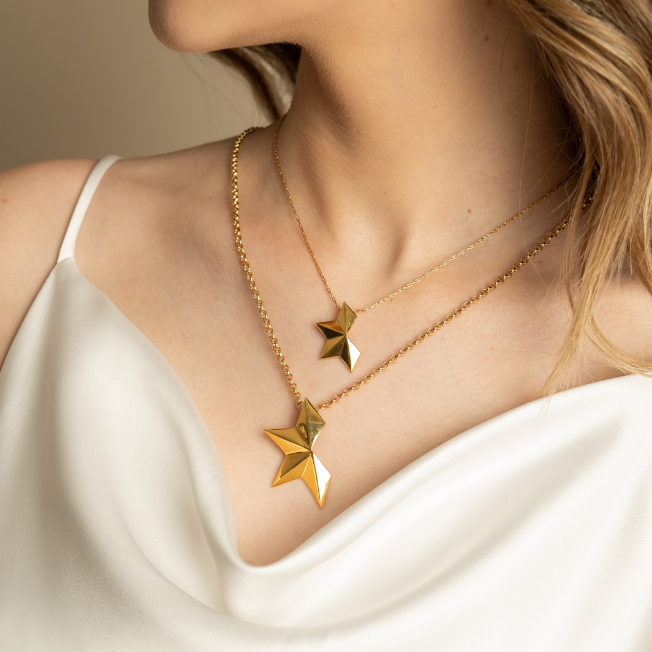 Small Half Star Necklace