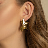Small Half Star Earrings