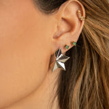 Small Half Star Earrings