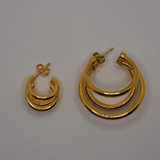Mini Triple Hoop Earrings